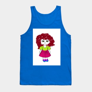 green blouse girl Tank Top